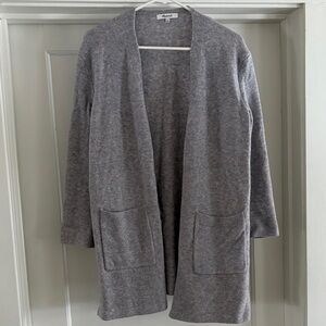 Madewell Heather Gray Open Cardigan